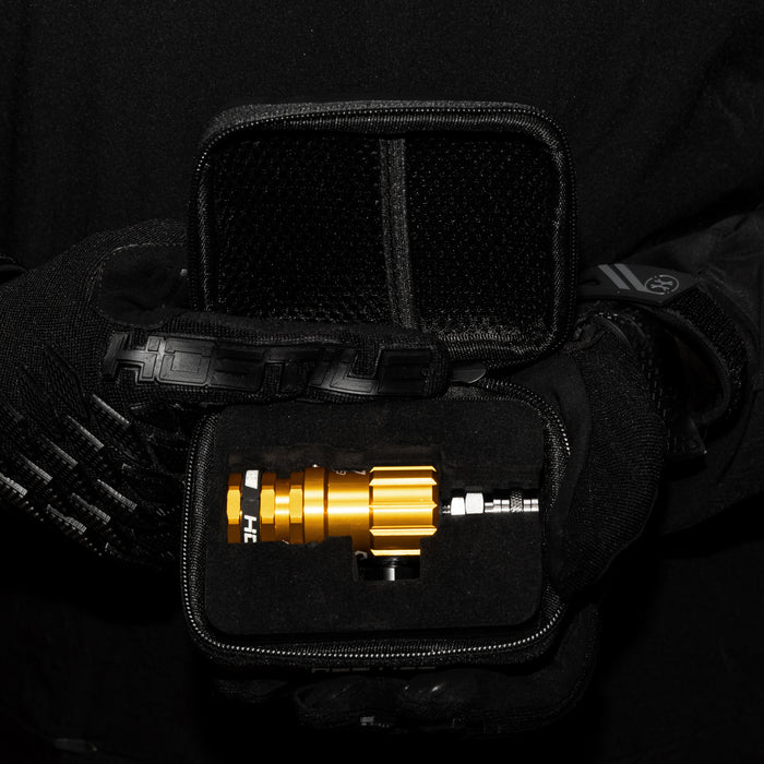 Hostile® XLP Regulator - Top Port Quick-Disconnect - Gold