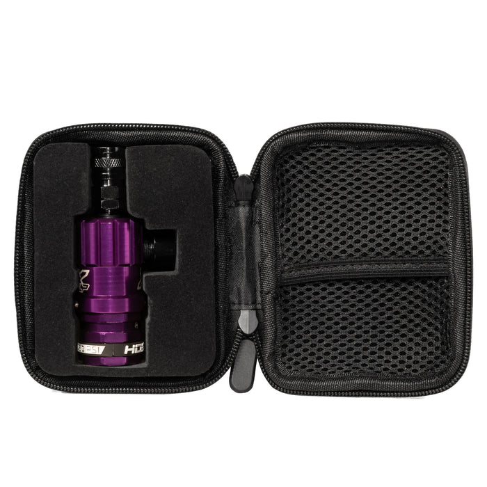 Hostile® XLP Regulator - Top Port Quick-Disconnect - Purple