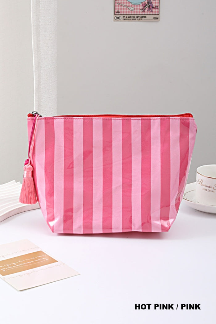 Hot Pink Striped Bag