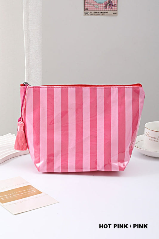 Hot Pink Striped Bag