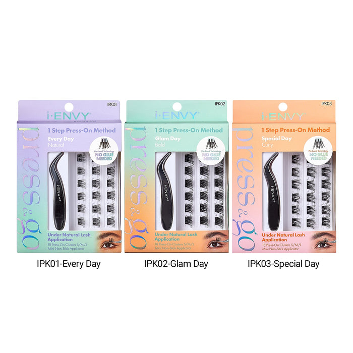 i Envy Press N Go Press-On All-in-One Kit Eyelash - ikatehouse