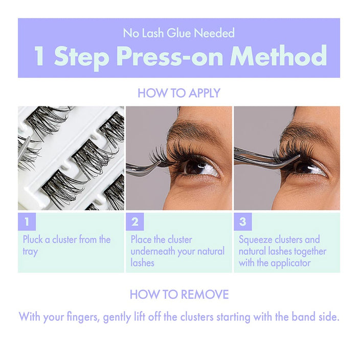 i Envy Press N Go Press-On Clusters Every Day Eyelash - ikatehouse