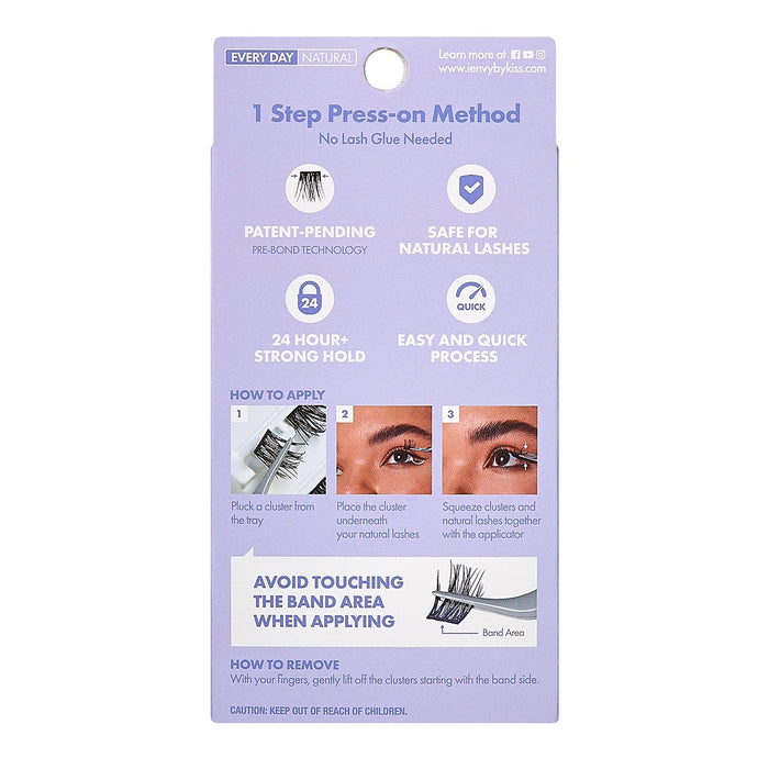 i Envy Press N Go Press-On Clusters Every Day Eyelash - ikatehouse