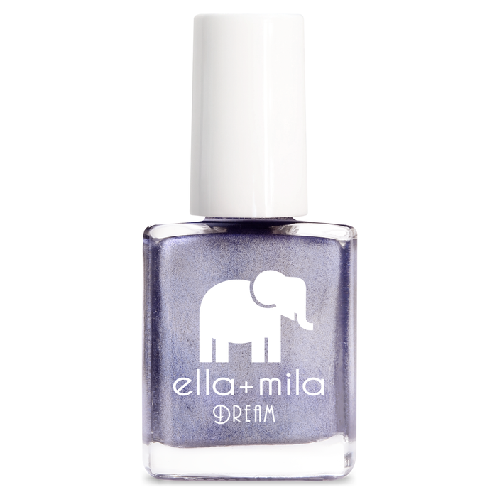 Icy Attitude purple metallic shimmer nail polish bottle – ella+mila Dream