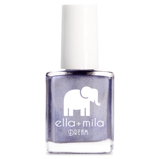 Icy Attitude purple metallic shimmer nail polish bottle – ella+mila Dream