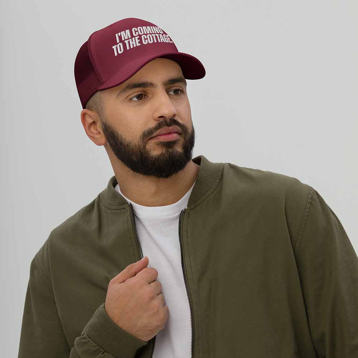 "I'm coming to the Cottage" Trucker Mesh Snapback Hat