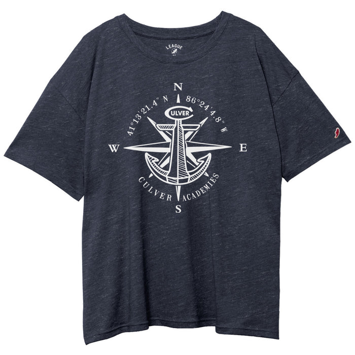 Intramural Oversized Tee - Heather Liberty Navy