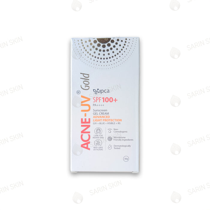 IPCA Acne-UV Gold Sunscreen Gel Cream SPF 100+ PA++++