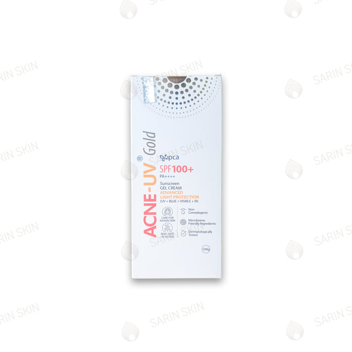IPCA Acne-UV Gold Sunscreen Gel Cream SPF 100+ PA++++