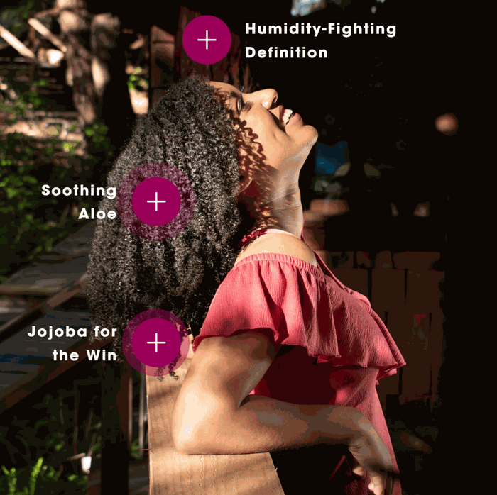 Jessicurl Confident Coils Styling Solution bottle for defining soft curls with medium hold