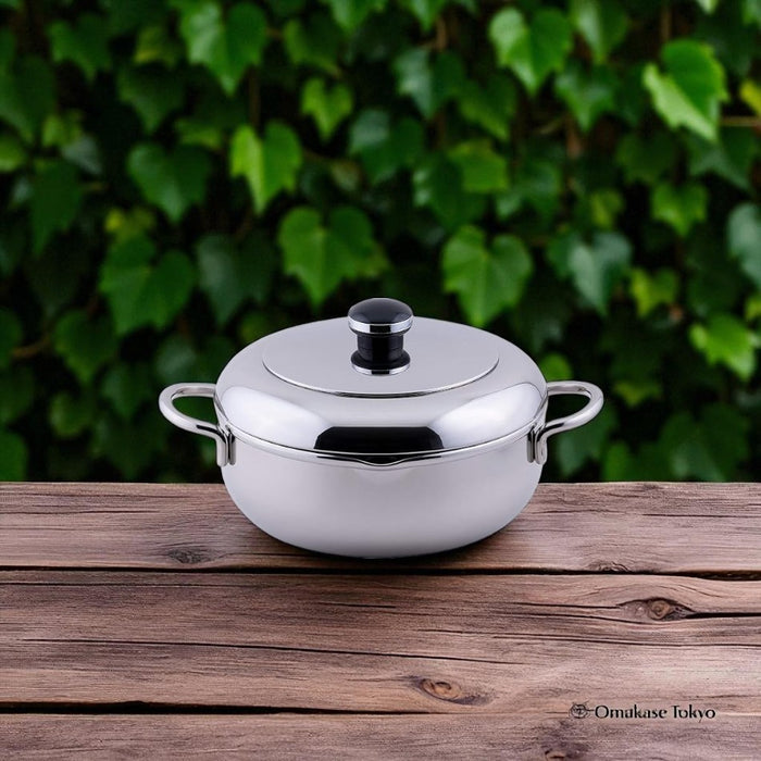 Jutoku Tempura Two-Handed Pot 22cm