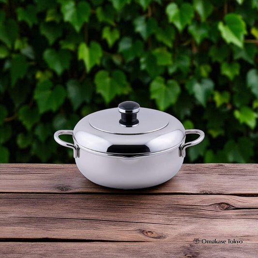 Jutoku Tempura Two-Handed Pot 22cm