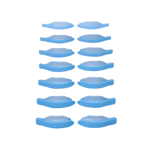 Katya Vinog - Silicone shields kit, Sky Blue (8 pairs, Size 1.5-5)