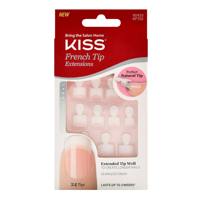 Kiss French Tip Extensions 24 Tips - ikatehouse