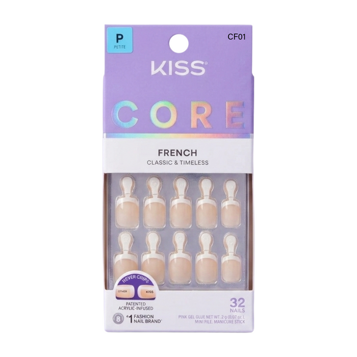 KISS NEW YORK Core French Nails [Perfection] #CF01