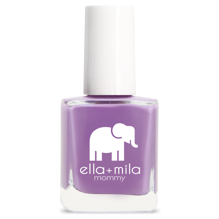 Lavender Fields pastel deep spring purple nail polish bottle – ella+mila