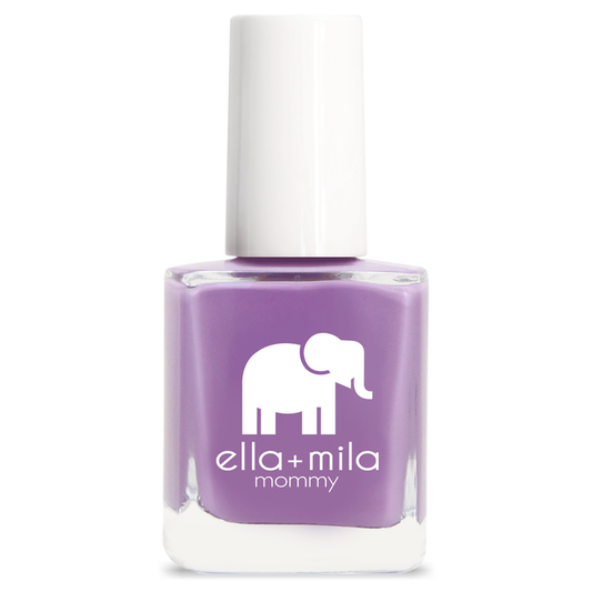 Lavender Fields pastel deep spring purple nail polish bottle – ella+mila