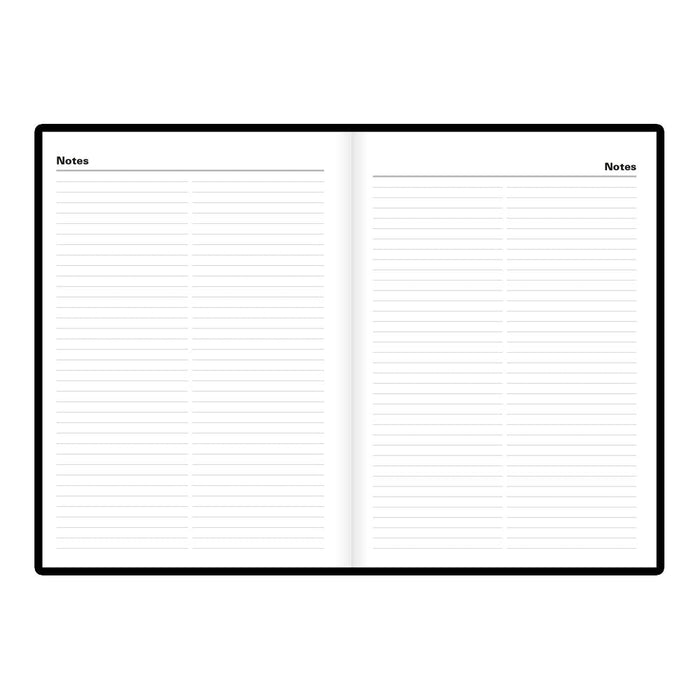 Letts A5 Daily Appointment Book, Standard, 2027 Black 27-C10XBK#color_black