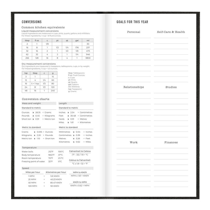 Letts Compact Weekly Planner, Principal, 2027 Black 27-C30NUBK#color_black