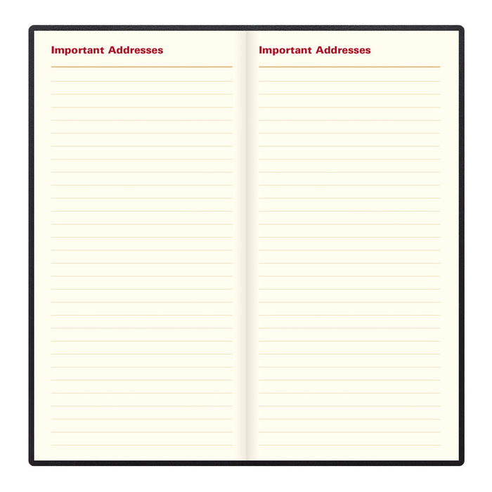 Letts Slim Weekly Appointment Book, Belgravia, 2027 Black 27-C33SBK#color_black