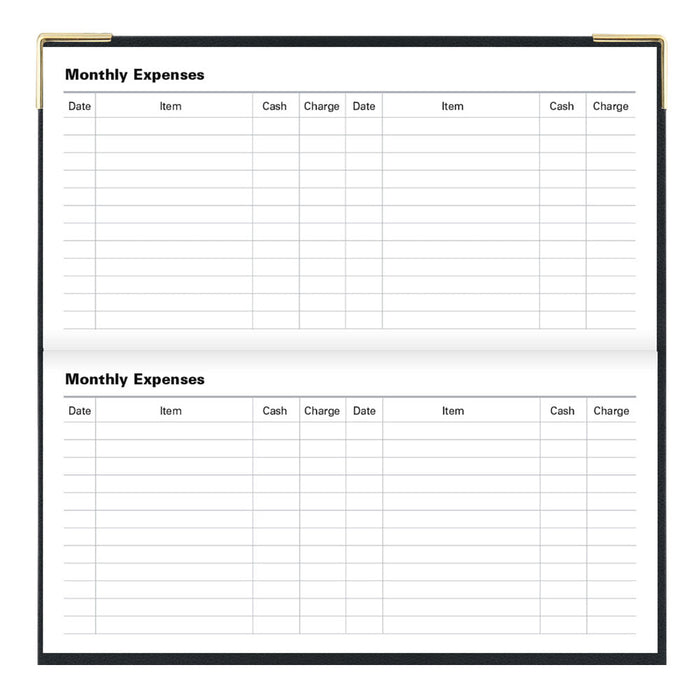 Letts Slim Weekly Appointment Book, Classic, 2027 Black 27-C32SBK#color_black