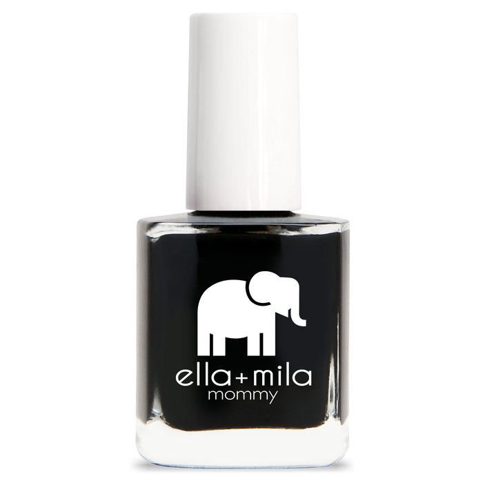Lights Out pure black nail polish bottle – ella+mila