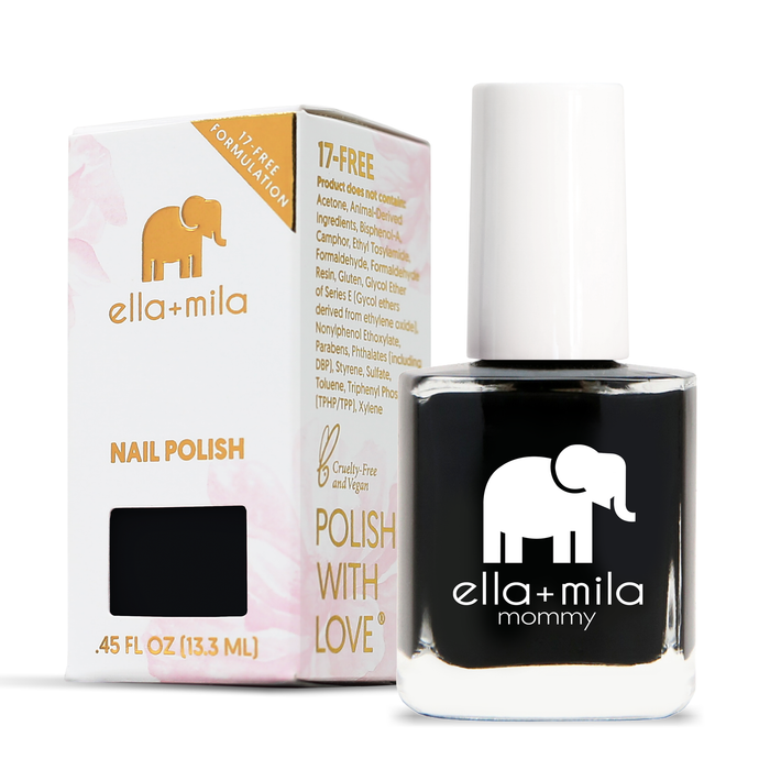 Lights Out black nail polish with its retail box, 0.45 fl oz