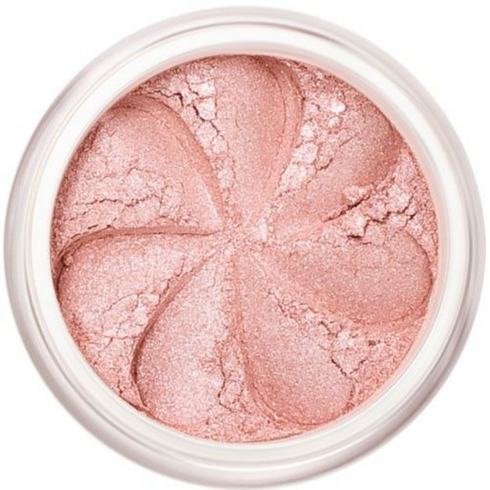Lily Lolo Pink Fizz Eyes : Vegan. Gluten Free. GMO Free. Cruelty Free.  Shimmer, pale pink is a highly pigmented mineral eye shadow for a long lasting and durable finish.