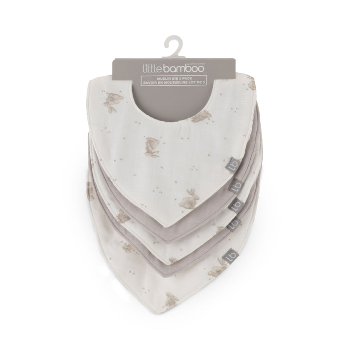 Little Bamboo Bib Set - Stone Grey