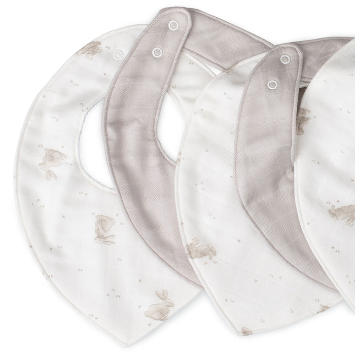 Little Bamboo Bib Set - Stone Grey