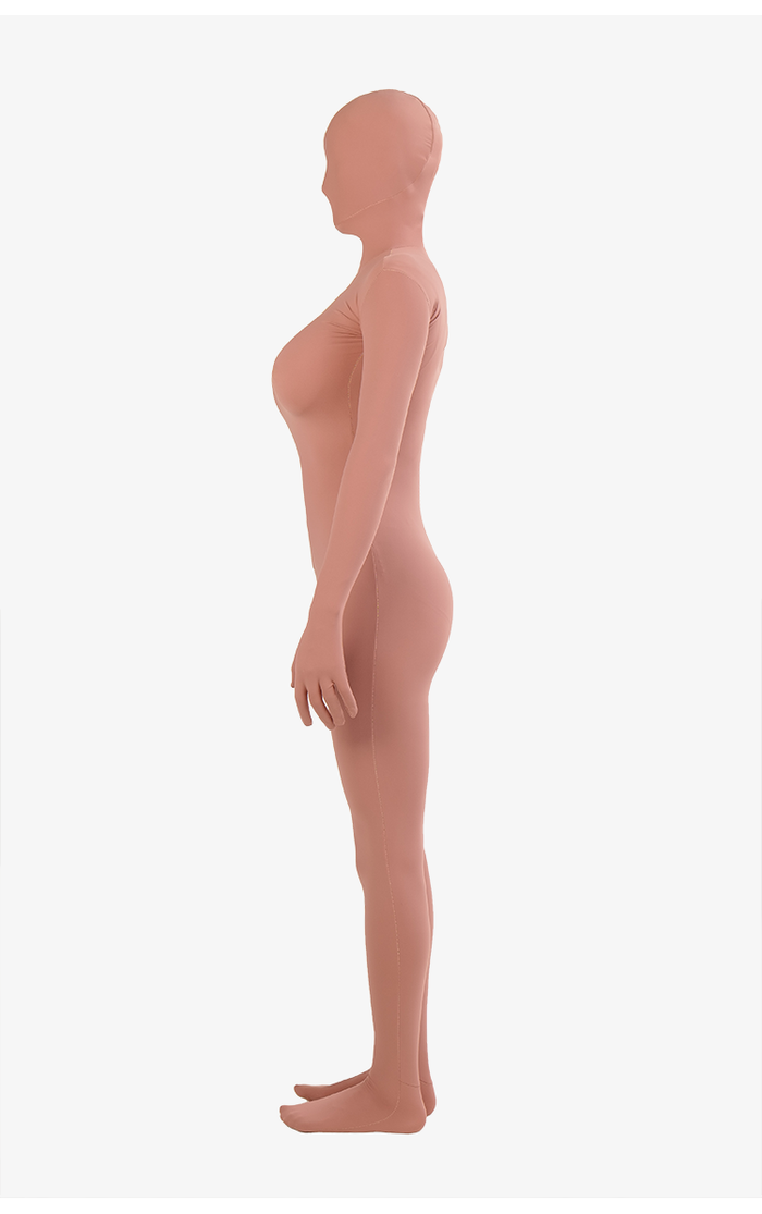 Inthemask by Moli's LULU2 Premium Hadatai for Kigurumi skin tone in natural beige color, soft silicone material with detailed skin texture.