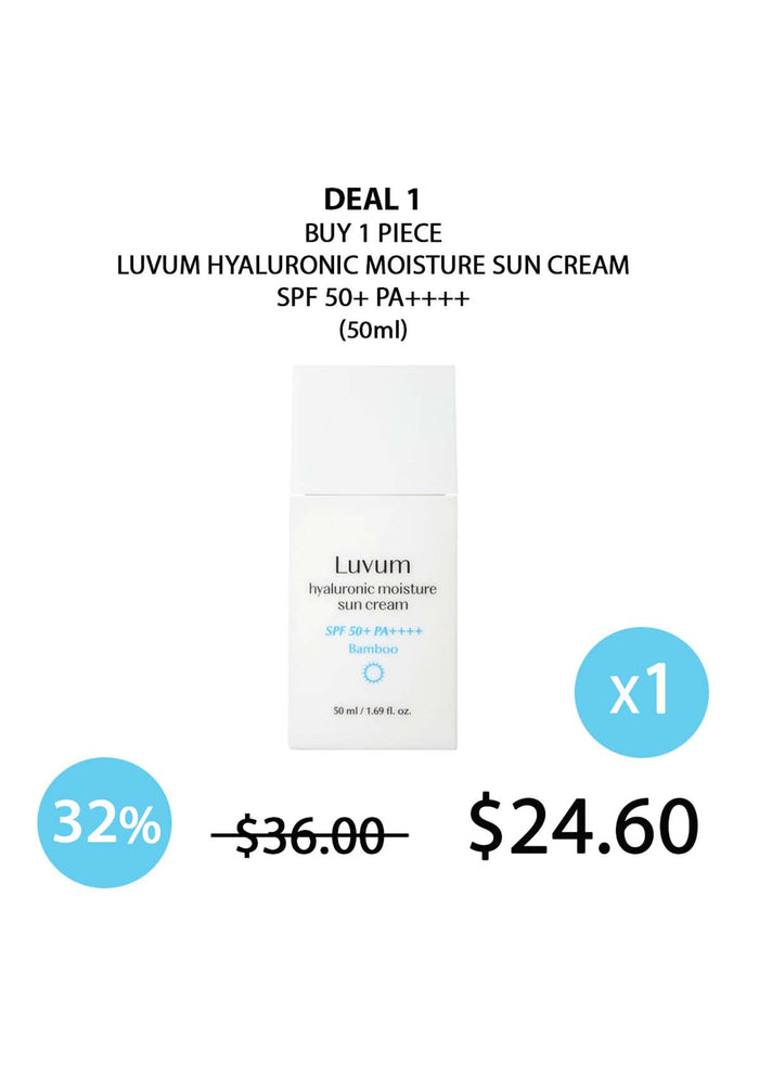 [LUVUM] Hyaluronic Moisture Sun Cream SPF 50+ PA++++ 50ml