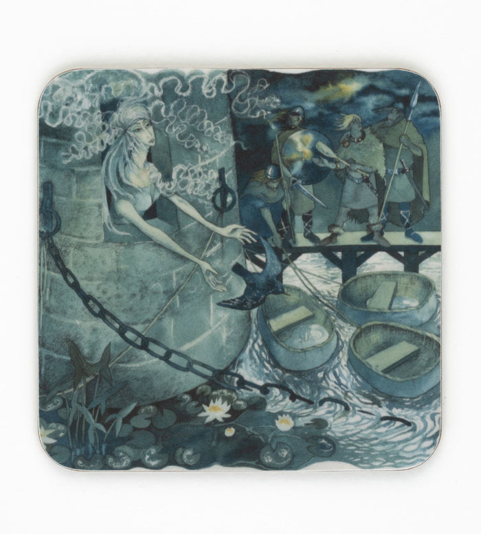 Mabinogion coaster 'Drudwy Branwen'