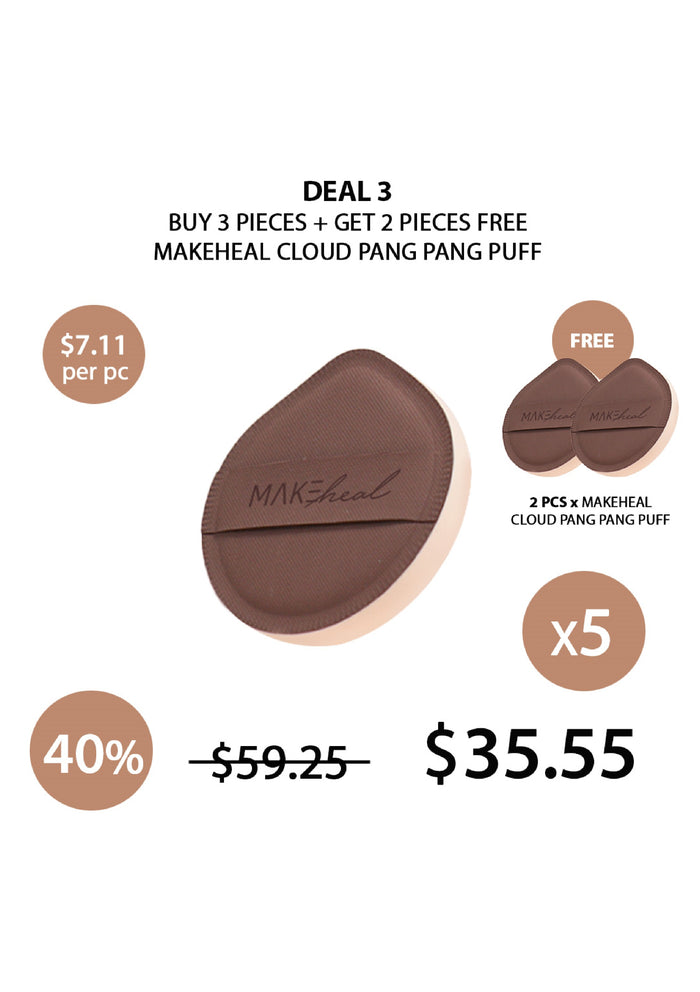[MAKEHEAL] Cloud Pang Pang Puff 1pc (Length = 65mm + Thickness = 20T)