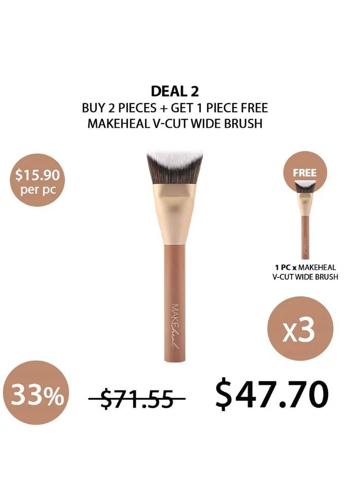 (BUY 2+1 FREE) MAKEHEAL V-CUT WIDE BRUSH