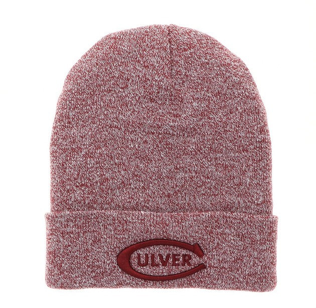 Marled Cuff Beanie - Burgundy
