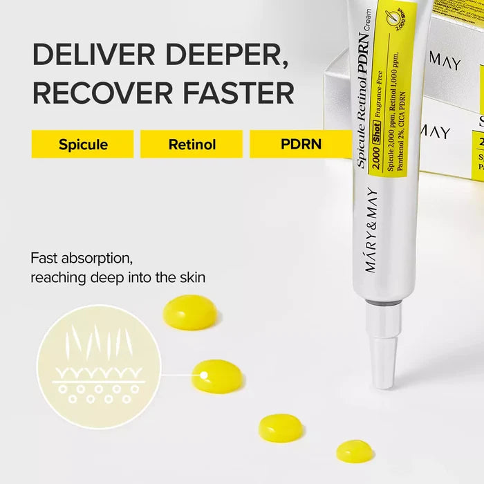 Mary & May Spicule Retinol PDRN Cream - 15g