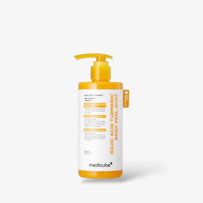 Medicube Kojic Acid Turmeric Body Peel Shot 280ml مقشر الجسم بالكركم وحمض الكوجيك من ميديكوب - Princess Cosmetics Qatar