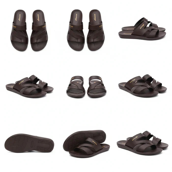 MEN SLIPPER MG-9023 BROWN