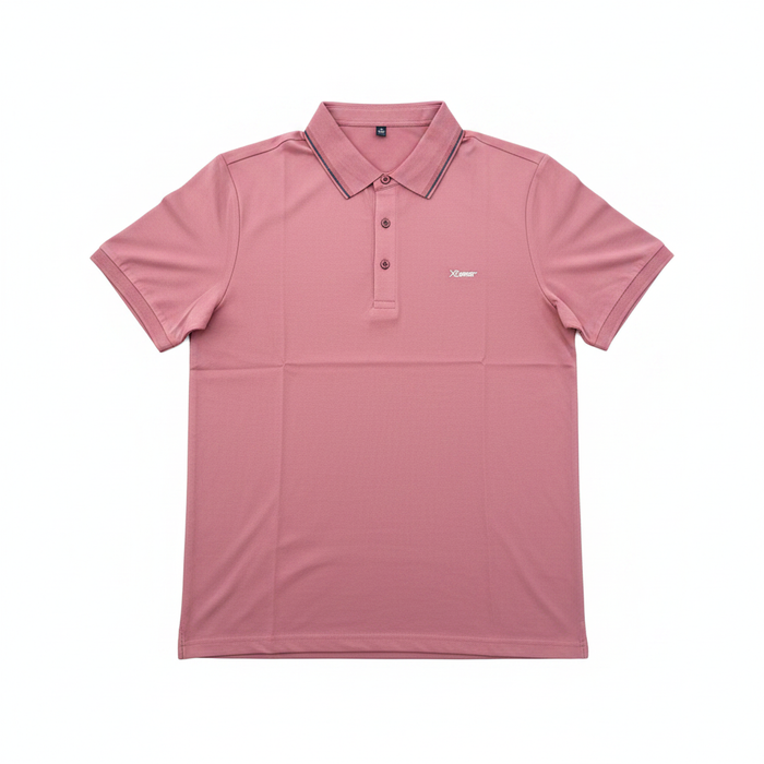 Men's Premium Polo Shirt Rose - white background