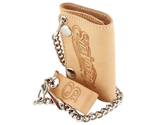 Men's Tri-Fold Chain Wallet - Natural