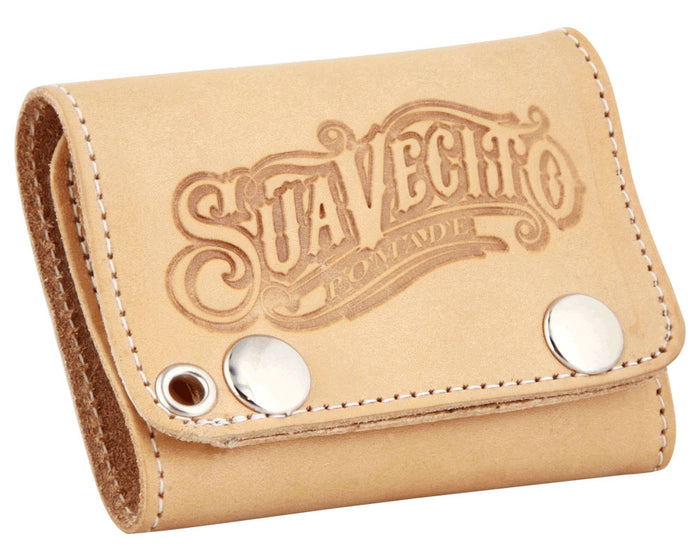 Men's Tri-Fold Chain Wallet - Natural - Angled