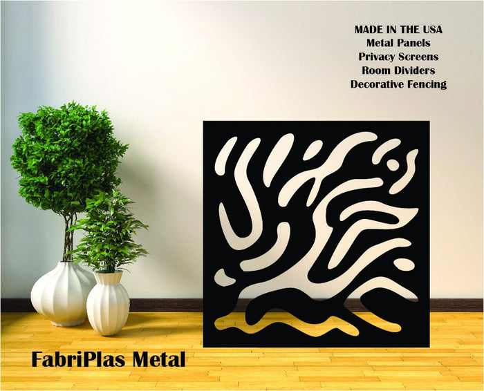 Metal Panel Wall Art- Square Geometric
