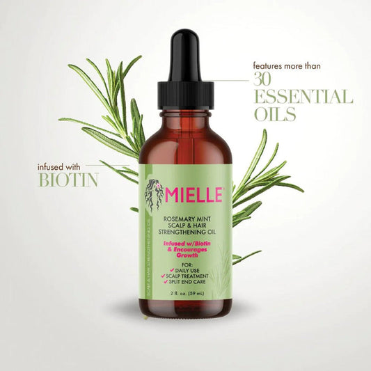 Mielle Rosemary Mint Scalp & Hair Strengthening Oil 2oz - ikatehouse