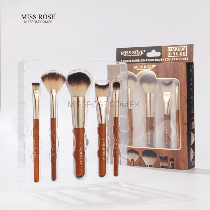 Miss Rose 9 Pieces Marble Makeup Brush Collection Set | Miss Rose Com Pk | Official Store In Pakistan | 100% Authentic Makeup Products