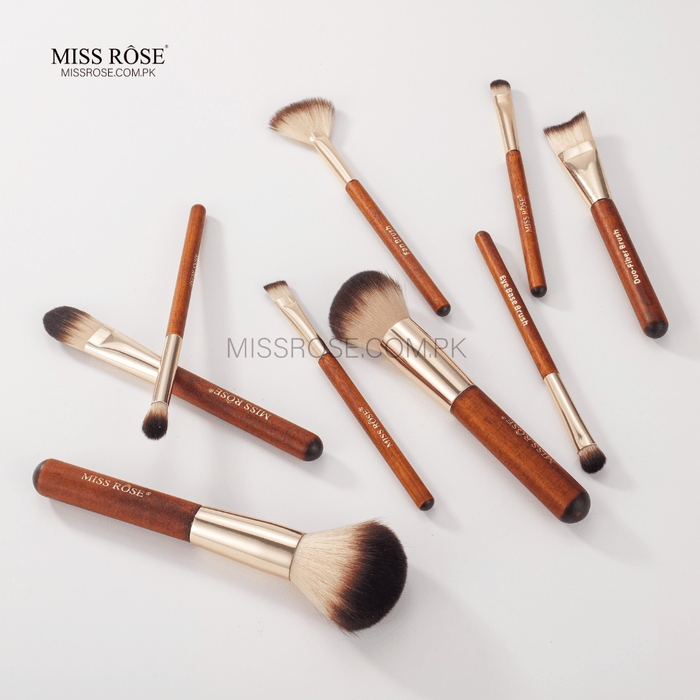 Miss Rose 9 Pieces Marble Makeup Brush Collection Set | Miss Rose Com Pk | Official Store In Pakistan | 100% Authentic Makeup Products