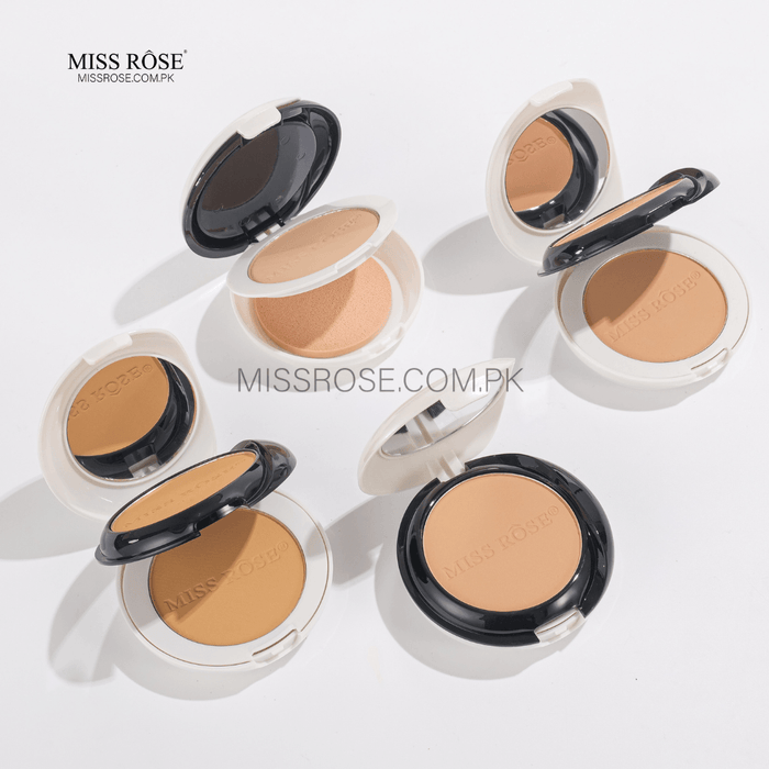 Miss Rose Black & White Two-Tone compact Powder | Miss Rose Com Pk | Official Store In Pakistan | 100% Authentic Makeup Products