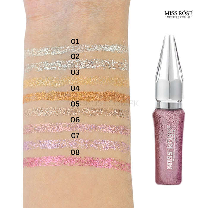 Miss Rose Glitter Eyeliner | Miss Rose Com Pk | Official Store In Pakistan | 100% Authentic Makeup Products