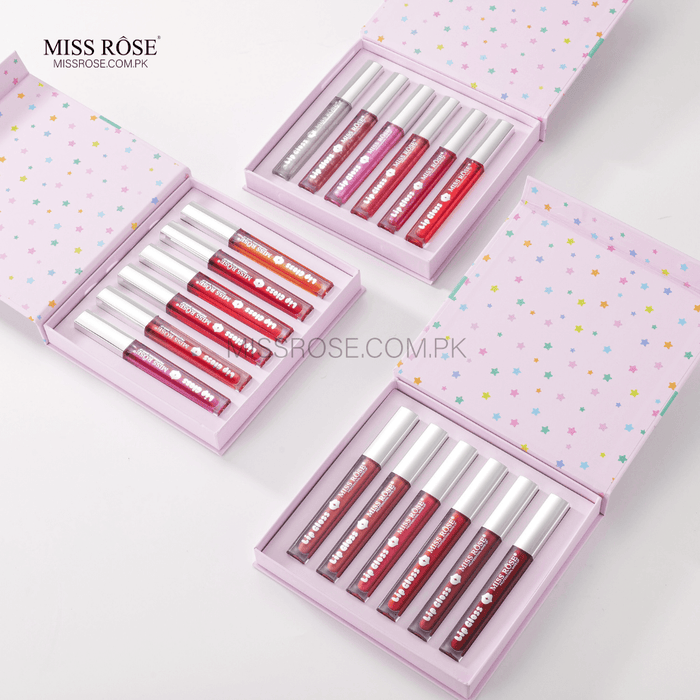 Miss Rose Ultimate Lip Gloss Collection Set | Miss Rose Com Pk | Official Store In Pakistan | 100% Authentic Makeup Products