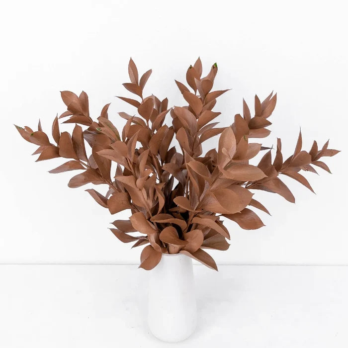 Mocha Mousse Ruscus Greenery Vase - Image